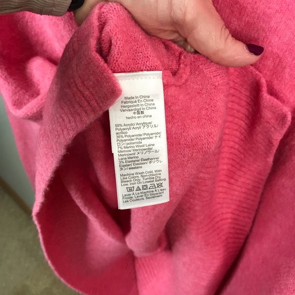 J.Crew Extra Soft Mock Neck Sweater Sz XL - Picture 7 of 8